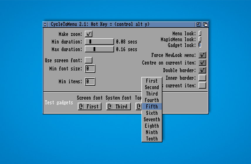 CycleToMenu 2.1 - Jak si lépe zacyklovat