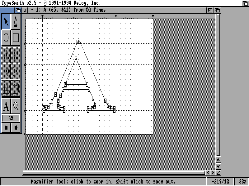 Na vektorové fonty však musíte nasadit komerční TypeSmith typesmit