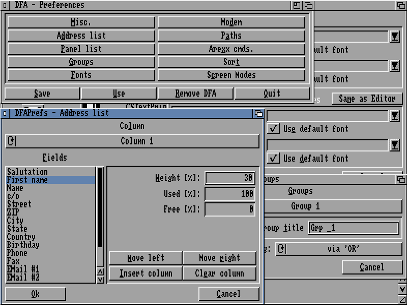 To vše se dá pro DFA nastavit dfa4