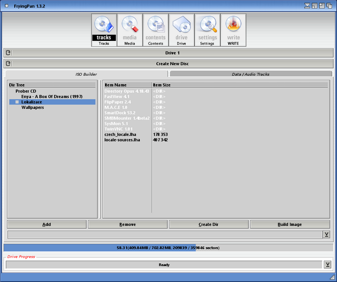 Hlavní okno programu
