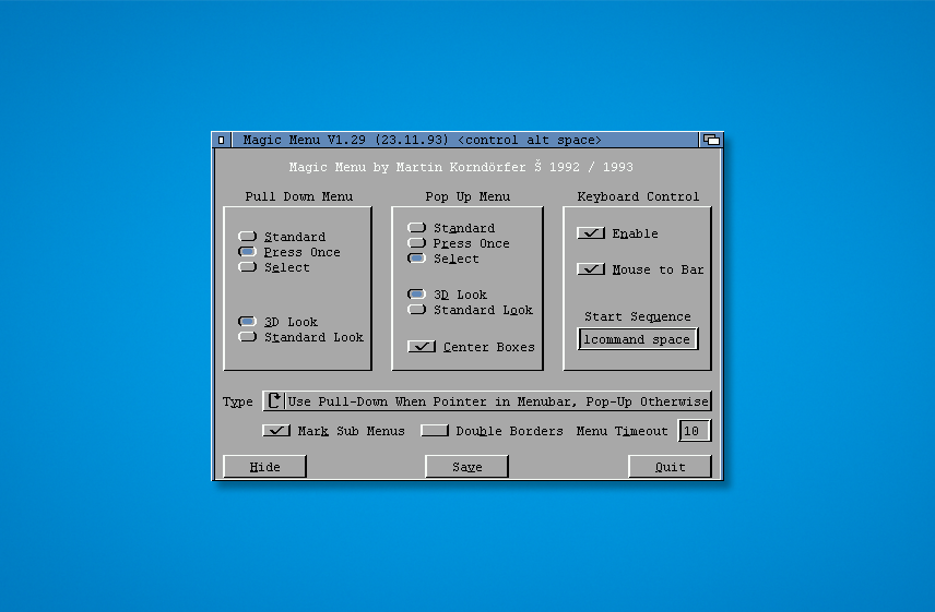 Magic Menu 1.29 - Magická menu