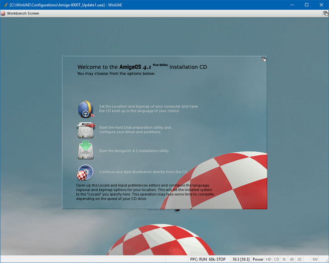 amigaos411 install 14 th