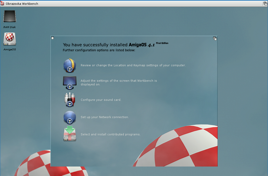 WinUAE 3.4.0 a AmigaOS 4.1 Final Edition