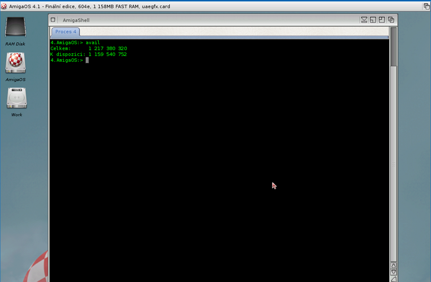WinUAE 3.4.0 a AmigaOS 4.1 Final Edition Update 1