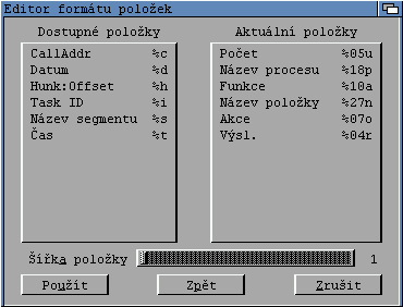 Editor formátu SnoopDosu pracuje metodou "táhni a pusť"