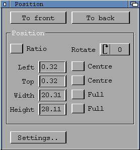 Volné měřítko a pozice obrázků
