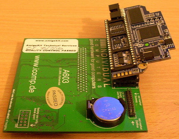 Rozšíření A603 a na něm nasazený Indivision ECS přes upravený nástavec