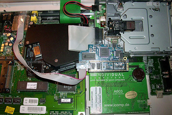 Úspěšně instalovaná turbokarta ACA630 s rozšířením A603 a Scandoublerem Indivision ECS