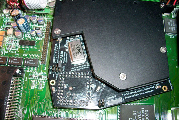 ACA630 již sedí na svém místě