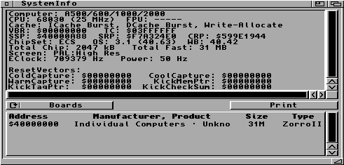 Výkon měřený pomocí programu SysSpeed