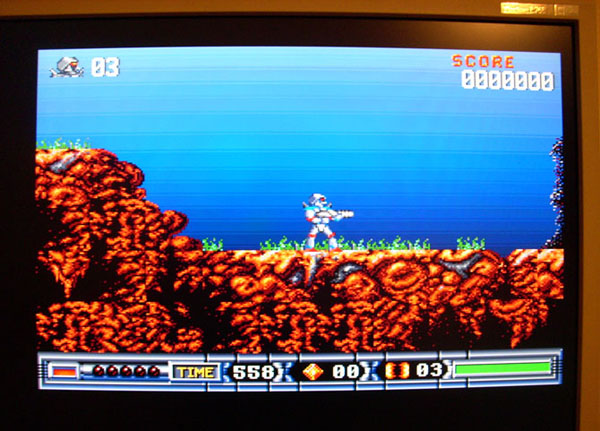 Interpretace rozlišení je 800x600 px na LCD panelu