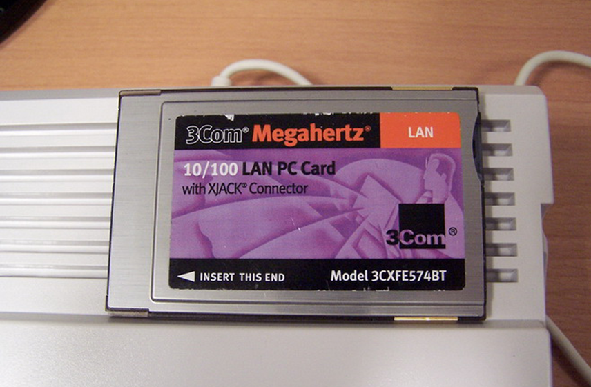 Amiga a PCMCIA ethernet karta